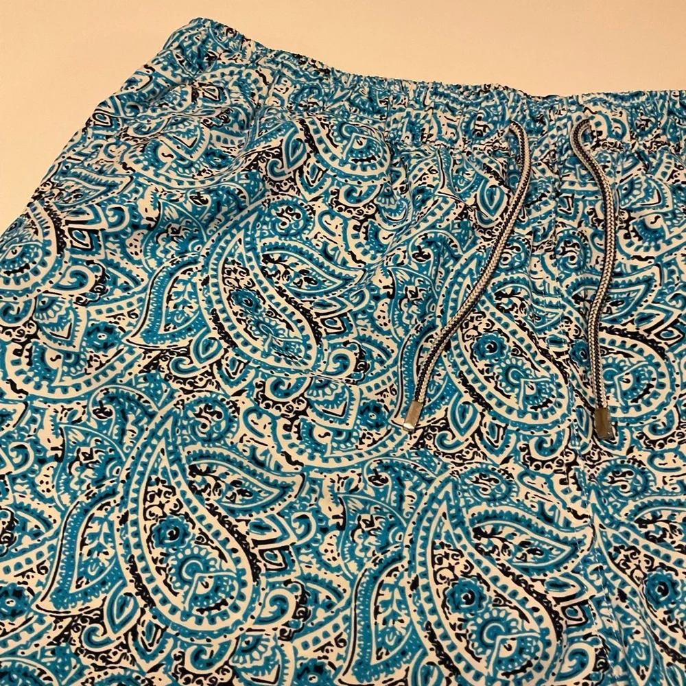 Peter Millar Men's Galapagos Paisley Swim Trunks, Sz XL - Picture 3 of 14